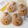 [Big Hand Discount] Capybara water bag hot pack hand warmer compress pack thermal water bag hand warmer cute warm hot water bag Mini Fighting Capybara 2ea