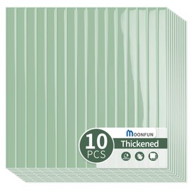 MOONFUN MOONFUN 10 Sheet Upgraded Thicker Design Peel and Stick Backsplash Tile,12"x12" Sage Green Self Adhesive Wall Tiles Stick on Back Splash for Kitchen, Bathroom,RV