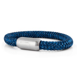 Akitsune Portus Sailing Rope Bracelet | Magnetic Capsule Clasp Bracelet Women's Anchor Men's Maritime - Silver, 22 inches, Nylon