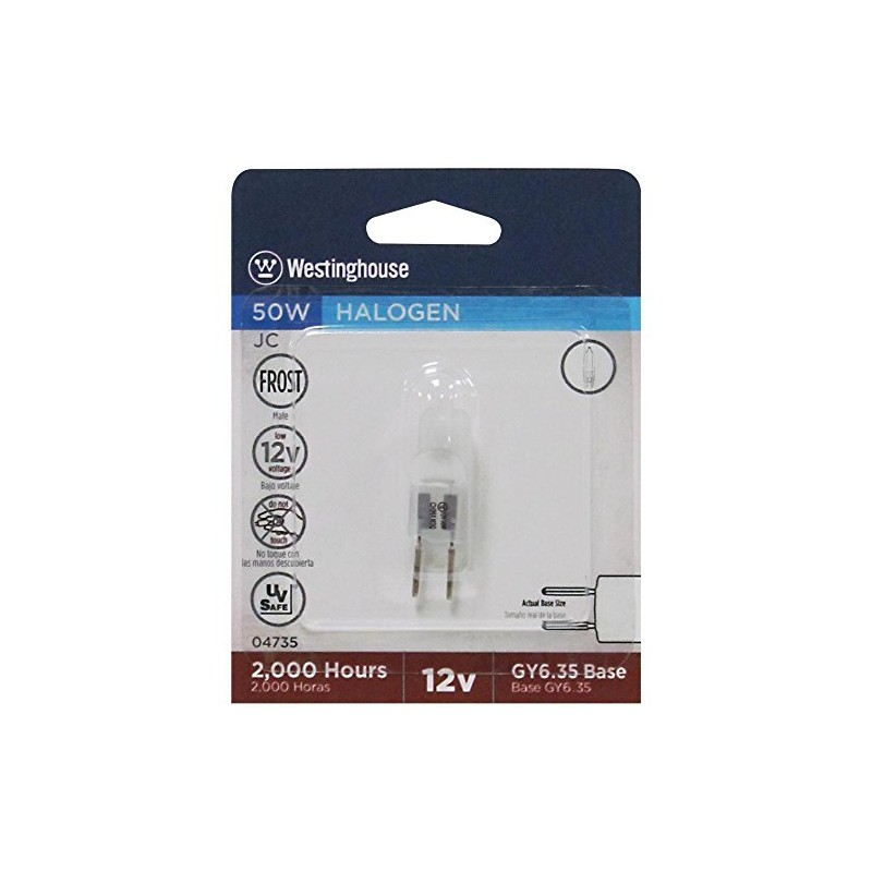 Westinghouse 04735 Corp 50-watt T4 Frosted Halogen Bulb , White