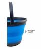 SAMMART - 10L Collapsible Plastic Bucket - Foldable Round Tub