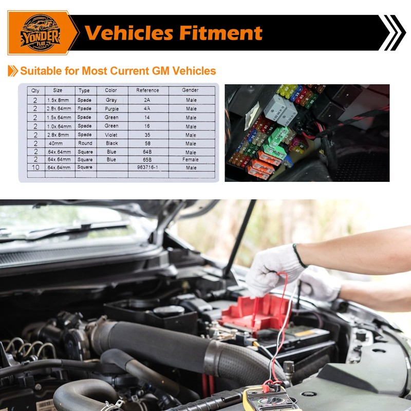 Yonder Flux Terminal Test Probe Kit for GM Vehicles Replace