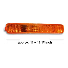 alxiang Passenger Right Bumper Turn Signal Light Lamp Assy Bulbs for Honda for Accord DX/EX/LX 1994-1995