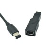 IEEE 1394 6PIN 남성 파이어와이어 400-800 어댑터 IEEE 1394 6PIN