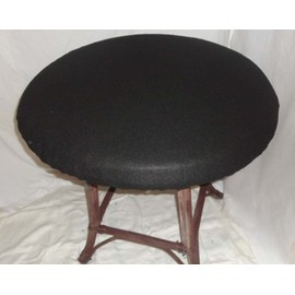 Felt Poker Table Cover - Patio Tablecloth Bonnet with Elastic Band- for Round 36 Inch Table - Patio Table (Black, 48 inch Round)