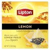 Lipton Black Tea Lemon, Pyramid Tea Bags, Flavored Teabags for