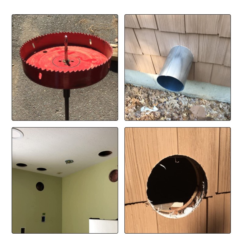 Utoolmart Bimetal 7-1/4 inch Hole Saw 185mm Professional Stainless Steel