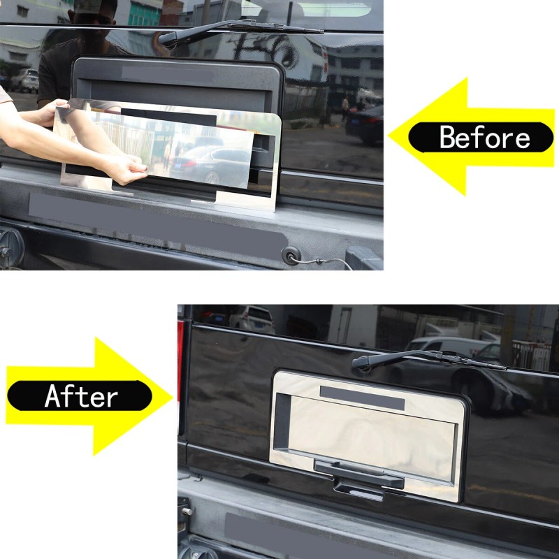 cartiangous For Hummer H2 2003-2009 Tailgate License Plate Bottom Filler
