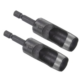 CoCud Leather Hole Punch, 15mm Dia, High Carbon Steel Round Hollow Punch - (Applications: for Rubber Paper Soft Material), 2-Pieces