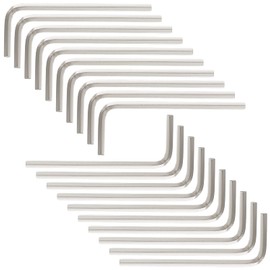 Litoexpe 20 Pcs 3mm Hex Key Wrench, 1/8" L Shape Allen Wrench, Chrome Vanadium Steel Repairing Tool