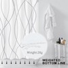 xinbai Grey and White Striped Fabric Shower Curtain for Bathroom