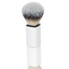 Shaving Brush Synthetic Hair with White Plastic Handle Height 10