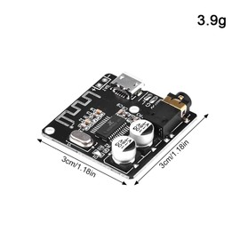 Heemol 2 Stück VHM-314 Bluetooth Receiver Board 3.7-5V 5.0 MP3 Verlustfreie Decoder Board Wireless Stereo Music Module