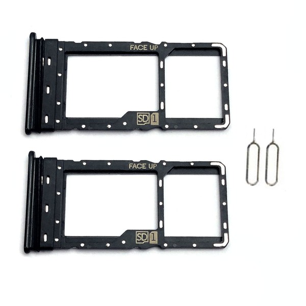 FainWan 2Pcs Sim Card Tray with Micro SD Slot Replacement