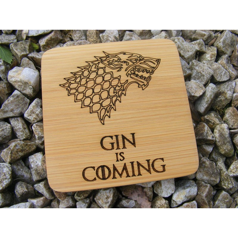 BAMBOO GIN IS COMING GAME OF THRONES INSPIRED COASTERS DRINKS