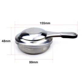 Lixada Stainless Steel Alcohol Cooker, Portable Fondue Burner for Fondue, Mini Alcohol Burner Accessories, Camping Spirit Cooker for Fondue, Food Warmer, Picnic, Backpacking, BBQ, Dry Pot Kitchen