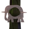 Purpledip Wooden Curtain Holder Tie Back Drape Clips 'Royal Elephant':
