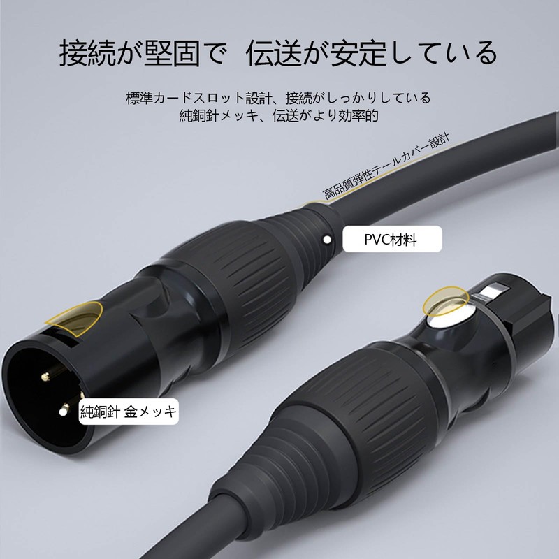 SZSL Microphone Cable Male to Female Microphone Connection for Microphone