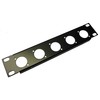 AllMetalParts 1U Half-Rack 5 XLR Hole 9.5" Panel