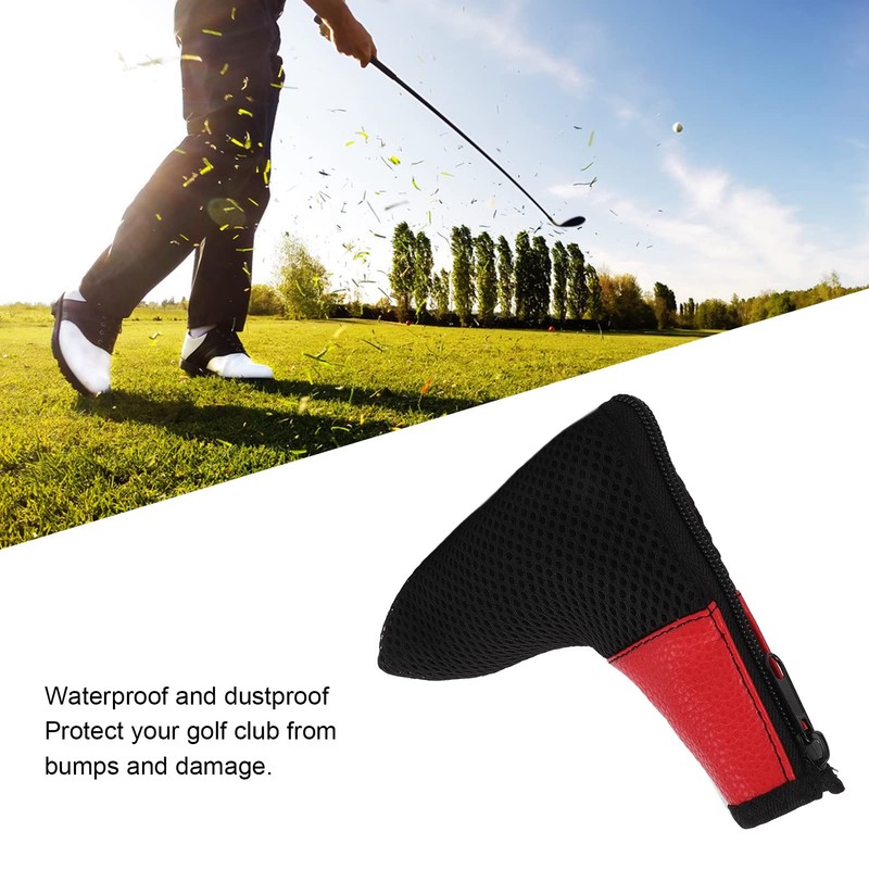 Alvinlite Golf Blade Putter Head Covers Leather and Meshy Putter