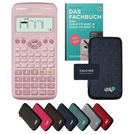 Calcuso Standard Package Blue with Calculator Casio FX-83GT X Pink