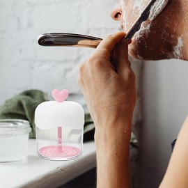 UPKOCH 2 Piezas Fabricante De Espuma Facial Transparente Con Diseño En Forma De Corazón Espumador Para Limpieza Facial Compatible Con Jabones Líquidos Para Uso Diario En Casa Y Viajes