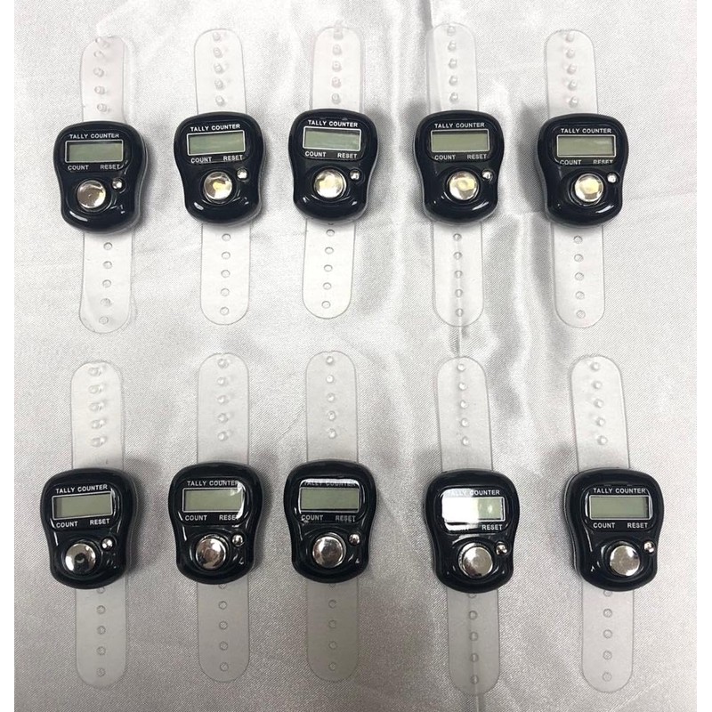 Needs & Wants® Black Digital Finger Ring Tasbeeh Tasbih Tally