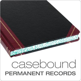 Boorum & Pease 21300R Columnar Book,Record Ruled,300 Pages,10-3/8-Inch x8-1/8-Inch,Black