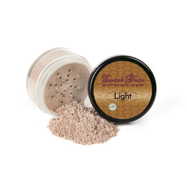 4pc KIT w/KABUKI BRUSH Mineral Makeup Bare Set Full Coverage Concealer Blush Foundation Powder (Beige)