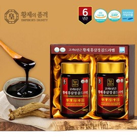 The Emperor's Dignity Goryeo 6-year-old Emperor Red Ginseng Extract Gold Label (2 bottles) 240gX2 Bottles / 황제의품격 고려 6년근 황제 홍삼정 골드라벨 (2병) 240gX2병