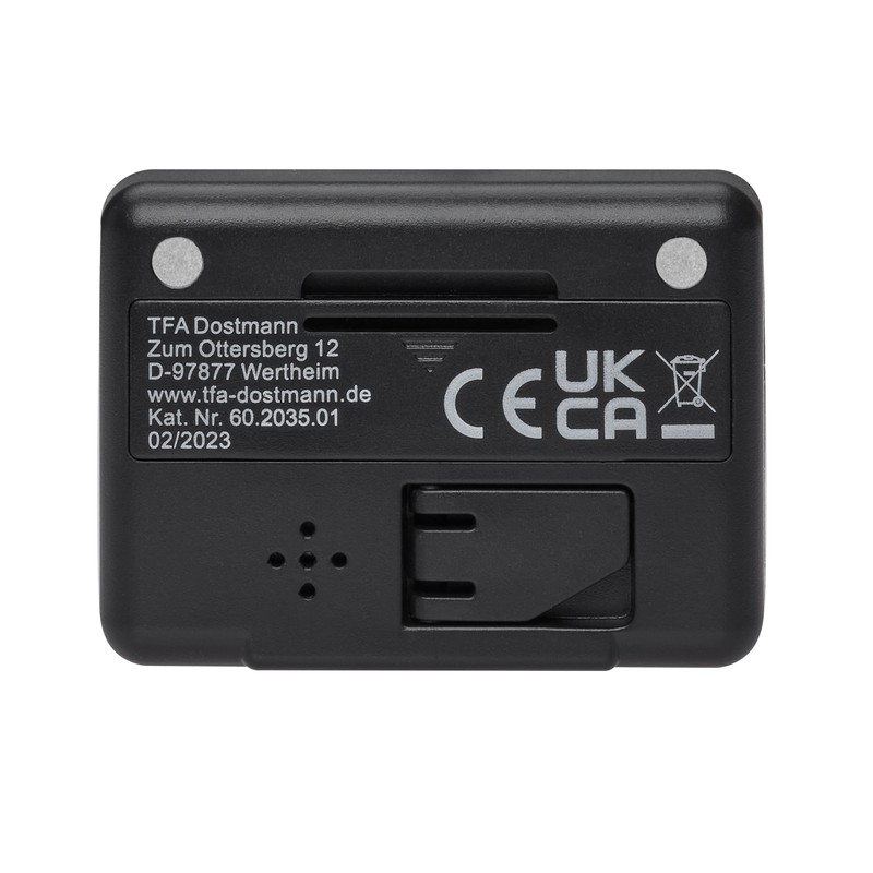 TFA Dostmann 60.2035.01 Digital Mini Clock with Key Lock Function