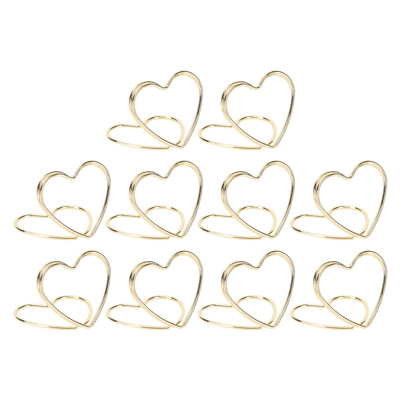 50Pcs Place Card Holder Heart Shape Cute Colorfast Table Card
