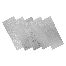 EBOOBA 5-Piece Sharpening Stone Set, Lapping Plate with Coarse/Medium/Grit, Grit 400/600/800/1000/1200
