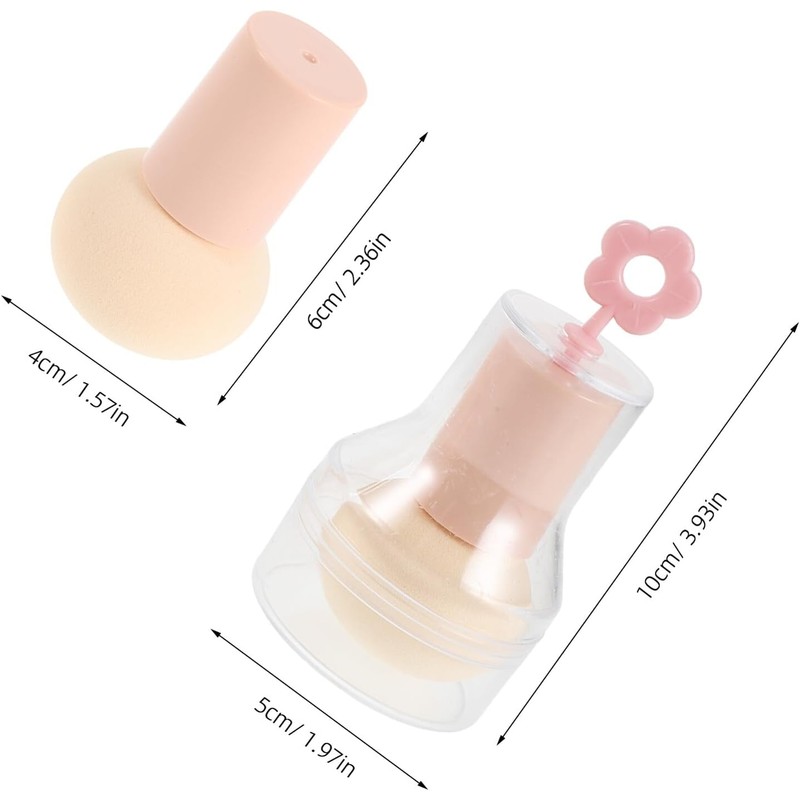 5 Piezas Esponja de Maquillaje en Forma de Champiñón con