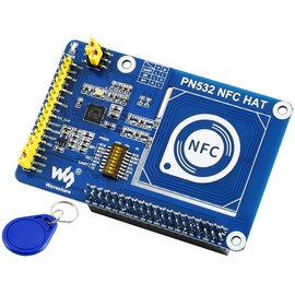 PN532 NFC HAT for Raspberry Pi 4B/3B+/3B/2B/Zero/Zero W - I2C / SPI/UART Interface, Supports Various NFC/RFID Cards