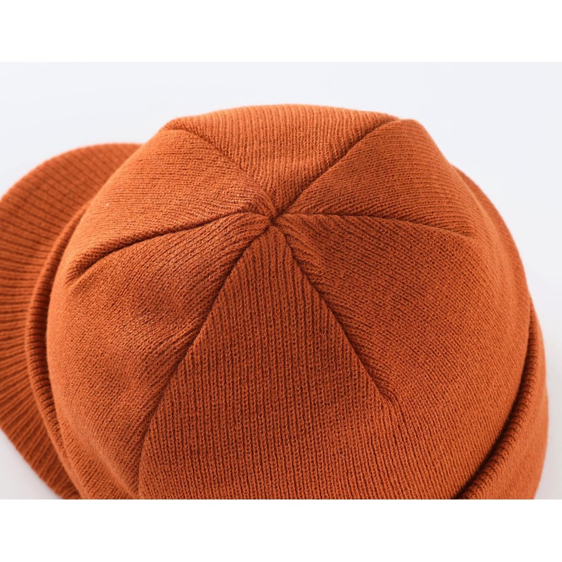 Home Prefer Men's Winter Beanie Hat with Brim Warm Double