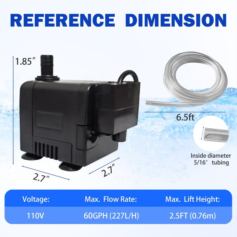 Roamoris Small Pump With Level Sensor 110V Mini Condensate Pump
