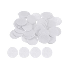 sourcing map Round Felt Circles 20 mm 3/4 Inch Craft Felt Pads Non-Woven Fabric Felt Pads White Pack of 100