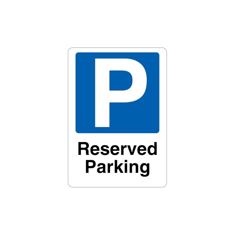V Safety Reserved Parking - Blue Parking 210 x 297