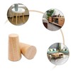 Pack of 4 Wooden Table Legs, Solid Wood Conical Replacement