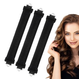 3 PCS Heatless Hair Curler Set – No Heat Soft Curling Rods, Achieve Beautiful Curls Without Damaging Your Hair