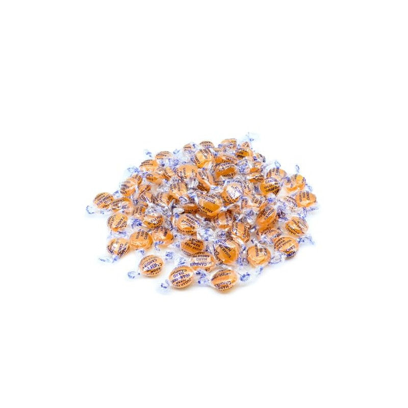 Sugar-Free Butterscotch Hard Candy, 1 Lb, Rich Butterscotch Flavor
