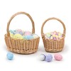 Woodluv Storage Baskets Set of 2, Wedding Flower Girls Baskets,