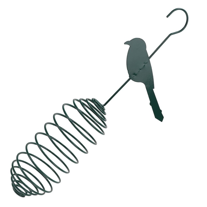 ORFOFE 2pcs Bird Feeder Hanging Pendant Metal Suet Cage Birds