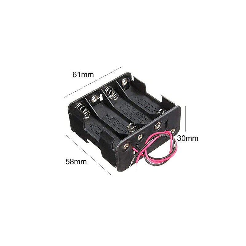 Leadigol Battery Holder Box Both Sides Double Layer Batteries Stack
