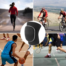 Dance Knee Pads, Elastic Protective Knee Pads for Dancers, Non Slip Knee Brace for Women Girls, Soft Breathable Knee Pads Knee Compression Sleeve for Dance Sports Yoga Volleyball