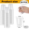 SLTAXAR Pack of 50 Plastic Cups Drinking Cups Plastic 200