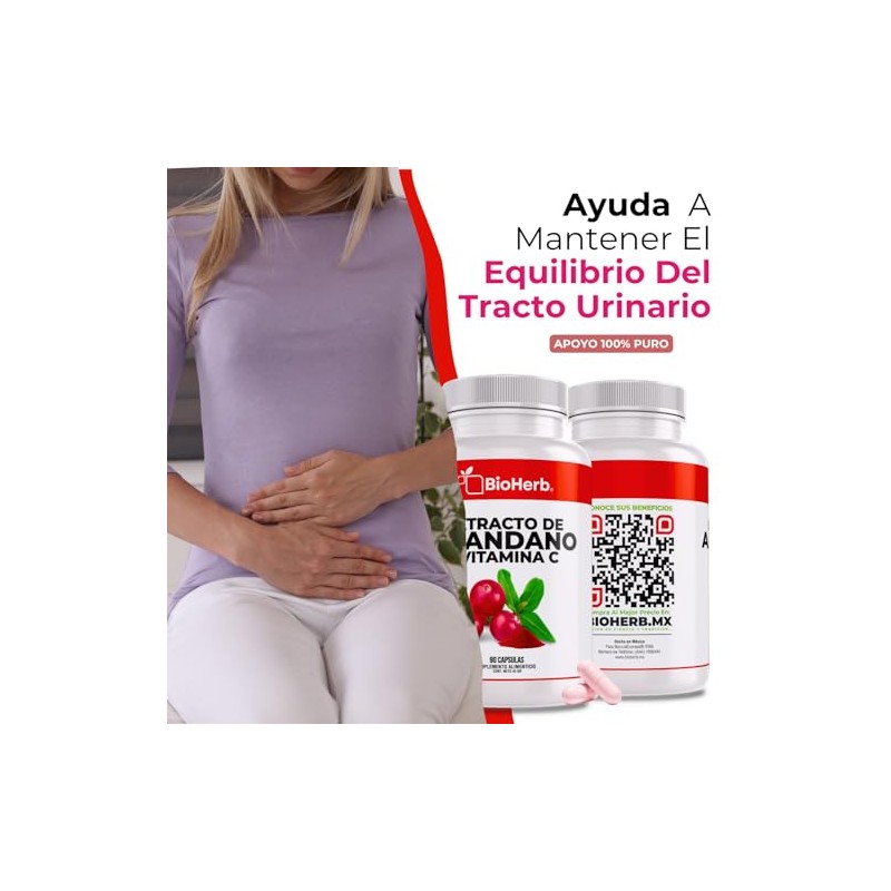 BioHerb® | Arándano Rojo Orgánico + Vitamina C | 90