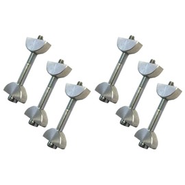 Unika Slimline Toggle Bolt for Compact Laminate Kitchen Worktop Connecting Bolts - 6 Pack