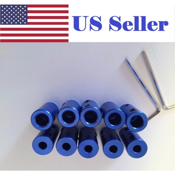 Unbranded/Generic 10PCs 3D printer 8mm to 5mm coupler aluminum step